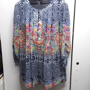 Tunic top sheer, flowy